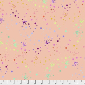 Fat Quarter Fairy Dust in Sherbet  - Tula Pink&#39;s True Colors for Free Spirit Fabrics