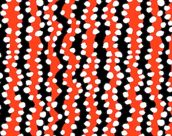 Kaffe Fassett Collective August 2022 -- Fat Quarter of Kaffe Fassett Bubble Stripe in Black