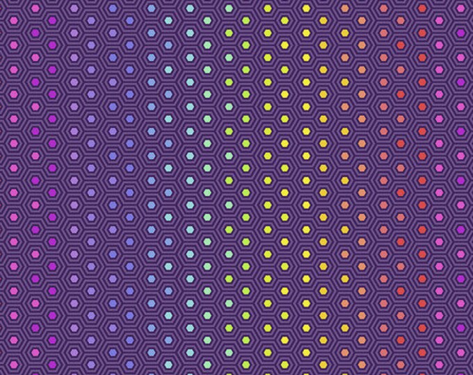 Fat Quarter Hexy in Starling - Tula Pink's True Colors for Free Spirit Fabrics