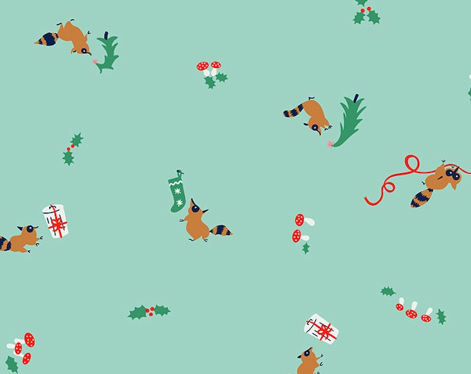 Jolly Darlings by Ruby Star Society for Moda Fabrics -- Fat Quarter of Tanuki in Frost (RS508313M)