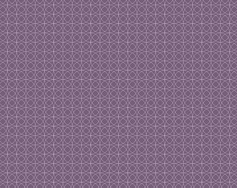 Fabrics From the Attic by Guicy Guice for Andover Fabrics - Fat Quarter of Circles in Pressed Lavender