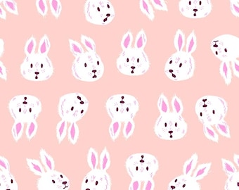 Hello Alice -- (RS2125 11) Rushing Rabbit in Vintage Pink by Sarah Watts for Ruby Star Society