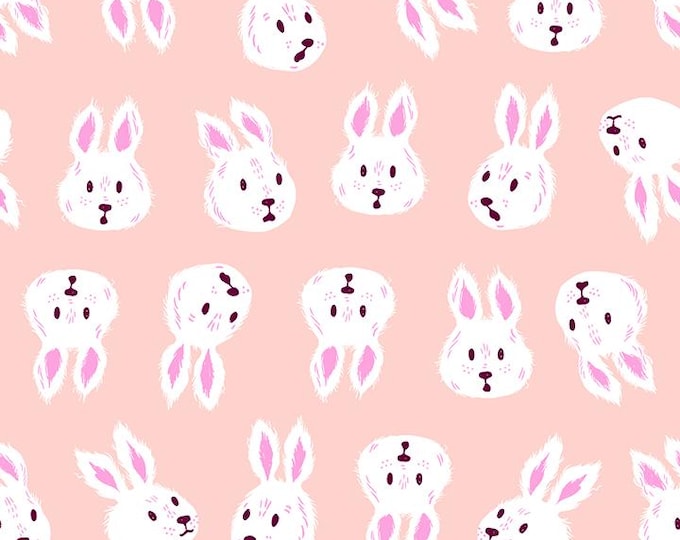 Hello Alice -- (RS2125 11) Rushing Rabbit in Vintage Pink by Sarah Watts for Ruby Star Society