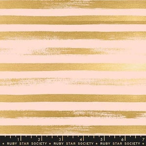 Zip in Stripe Pale Peach door Rashida Coleman Hale -- (RS1005-31M) Ruby Star Society for Moda -- Fat Quarter
