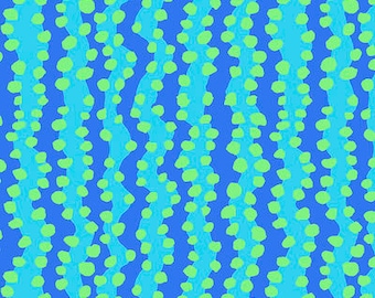 Kaffe Fassett Collective August 2022 -- Fat Quarter of Kaffe Fassett Bubble Stripe in Aqua