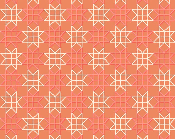 Paper Cuts -- (RS1114 14) Paper Star in Orange by Rashida Coleman Hale for Ruby Star Society