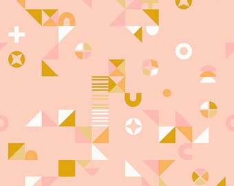 Koi Pond by Ruby Star Society -- Fat Quarter of Motif Madness in Pale Peach (RS1040 12)