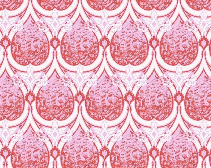 Fat Quarter Sea of Tears in Melon - Tula Pink's Deja Vu Parisville for Free Spirit Fabrics