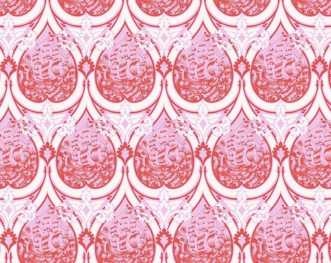 Fat Quarter Sea of Tears in Melon - Tula Pink's Deja Vu Parisville for Free Spirit Fabrics