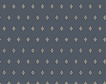 Fabrics From the Attic by Guicy Guice for Andover Fabrics - Fat Quarter of Alien Diamond in Shirt