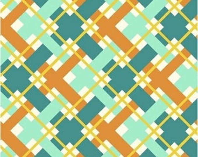 Hello Jane by Allison Harris for Windham Fabrics - Plaid In Orange - Fat Quarter