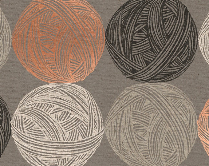 Purl Linen/Canvas in Grey (RS2039 14LM) by Sarah Watts - Ruby Star Society - 25cm Increment Cut