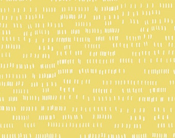 Whiskers and Dash by Sarah Golden for Andover Fabrics - Fat Quarter of Dash in Sunshine (A-9171-YL)