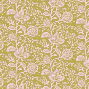 Fat Quarter French Lace in Hazelnut - Tula Pink&#39;s Deja Vu Parisville for Free Spirit Fabrics