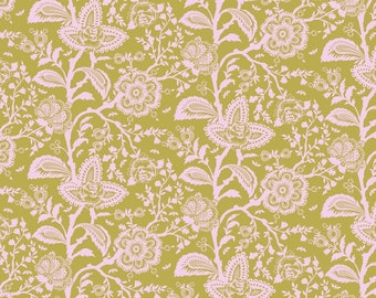 Fat Quarter French Lace in Hazelnut - Tula Pink's Deja Vu Parisville for Free Spirit Fabrics