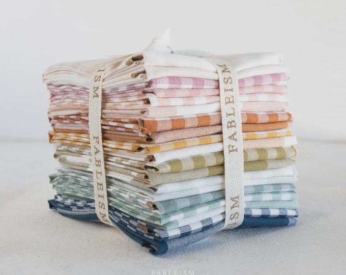 Fablism Camp Gingham Fat Quarter Bundle of 18