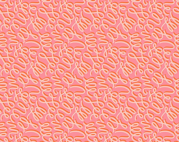 Reverie by Melody Miller for Ruby Star Society -- Fat Quarter of Loops in Sorbet