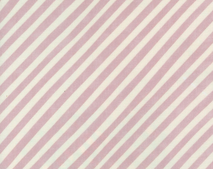Love Letter by Lizzy House- (37126 36) -- Fat Quarter of Candy Stripe in Mauve