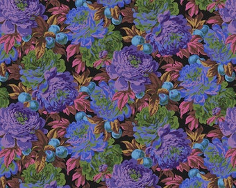 Kaffe Fassett Collective February 2020 -- Fat Quarter of Philip Jacobs Luscious in Black
