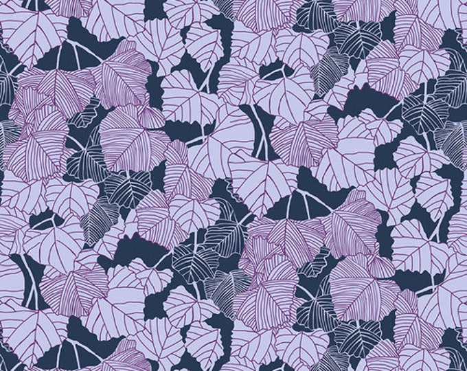 After the Rain by Bookhou for Anna Maria Horner Conservatory Chapter 3 with Free Spirit Fabrics- Fat Quarter of Shadow in Navy