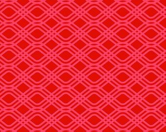 Sun Print 2022 -- Anniversary Collection by Alison Glass -- A 7243-R1 Party Streamer in Valentine