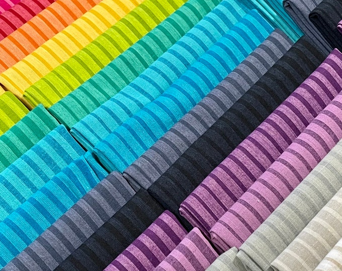 Moda Ombré Woven Stripes by V and Co.  -- Half Metre Bundle of 16