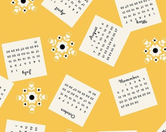 Tomato Tomahto by Ruby Star Society -- Fat Quarter of Calendar in Bananas (RS3030 14)