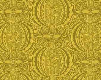 Love Always by Anna Maria Horner Fabrics for Free Spirit Fabrics - Fat quarter of Propagate in Golden