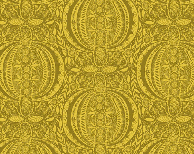 Love Always by Anna Maria Horner Fabrics for Free Spirit Fabrics - Fat quarter of Propagate in Golden