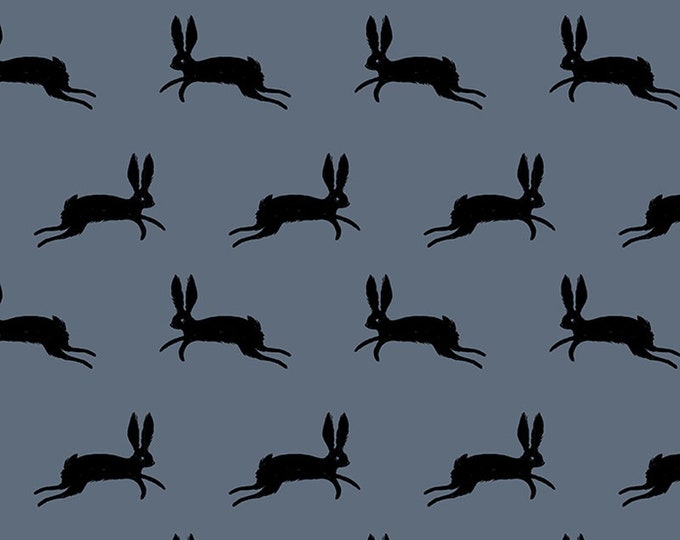 Spooky Darlings by Ruby Star Society -- Fat Quarter of Ghosts Bunnies in Grey (RS5078 14)
