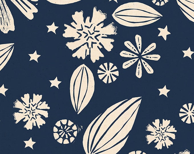 Golden Hour -- Zinnia in Navy (RS4016-12) by Ruby Star Society for Moda -- Fat Quarter