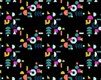 Adorn by Rashida Coleman Hale -- Puzzling in Black (RS1022-17) by Ruby Star Society for Moda -- Fat Quarter