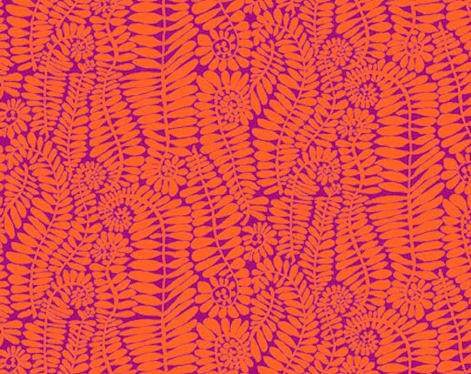 Kaffe Fassett Collective August 2022 -- Fat Quarter of Kaffe Fassett Fronds in Orange