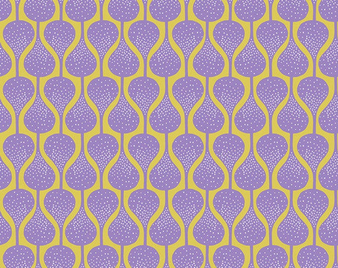 Shannon Newlin Vibrant Blooms -- Fat Quarter of Drops in Lavender