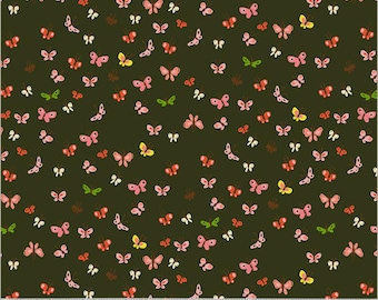 Heather Ross Studio Edit -- 40933D-8 Butterflies in Mud