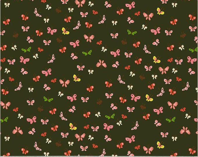 Heather Ross Studio Edit -- 40933D-8 Butterflies in Mud