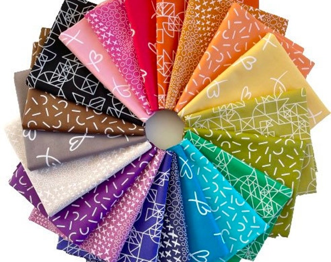 Dear Diary Century Prints by Libs Elliot -- Fat quarter of all 20 fabrics