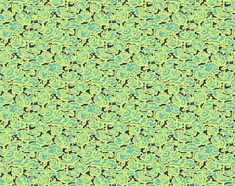 Amy Butler Natural Beauty -- Fat Quarter of Big Sky in Lime