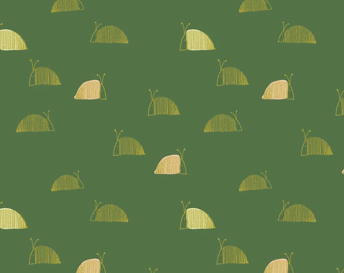 Dew and Moss by Alexandra Bordallo for Art Gallery Fabrics - Fat Quarter of Moss Snail Mail