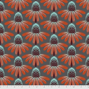 Love Always by Anna Maria Horner Fabrics for Free Spirit Fabrics - Fat quarter of Echinacea in Berry