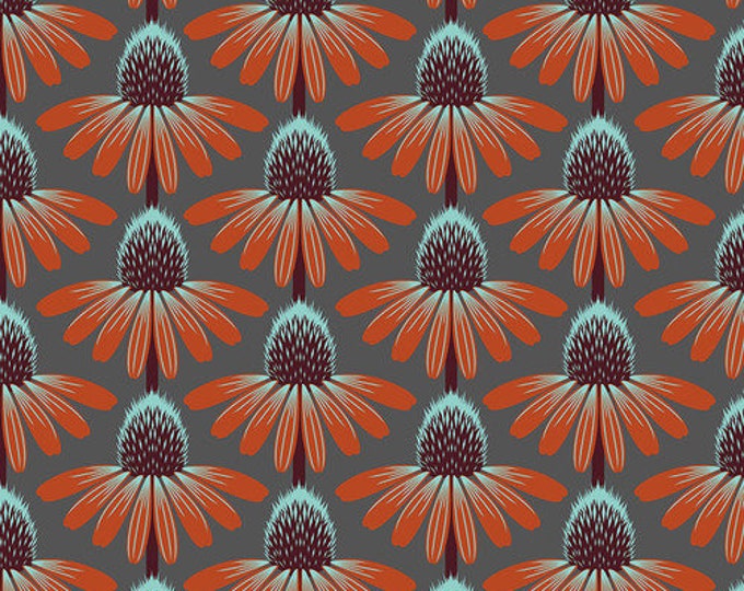 Love Always by Anna Maria Horner Fabrics for Free Spirit Fabrics - Fat quarter of Echinacea in Berry