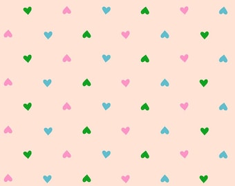 Best Day Ever -- (RS0091 18)  Hearts in Peach Cream by Melody Miller for Ruby Star Society