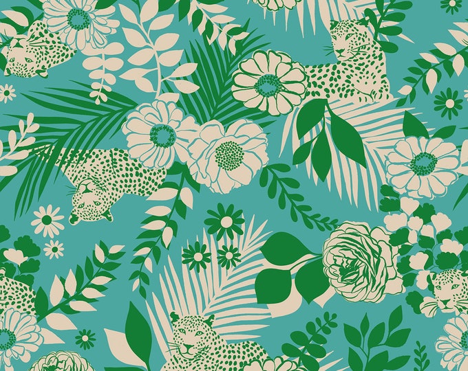Reverie by Melody Miller for Ruby Star Society -- Fat Quarter of Verdant in Succulent