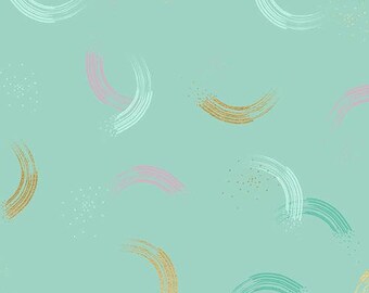 Jolly Basics by Ruby Star Society for Moda Fabrics -- Fat Quarter of Twirl in Metallic Frost (RS1065 14M)