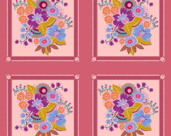 Allegory by Anna Maria Parry -- Fat Quarter of AMT144-23L Square Dance in Glow