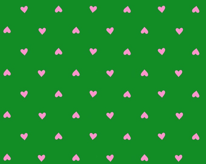 Trinketry-- (RS0091 34) Hearts in Deep Verdant Neon by Melody Miller
