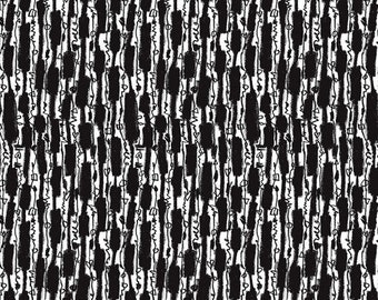 Keiko Goke's Step by Step for Free Spirit Fabrics -- Fat Quarter of Coils Dance in Black