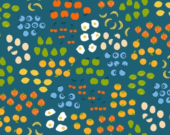 Egg and Friends-- (RS3093 15) Froot in Teal by by Kimberly Kight