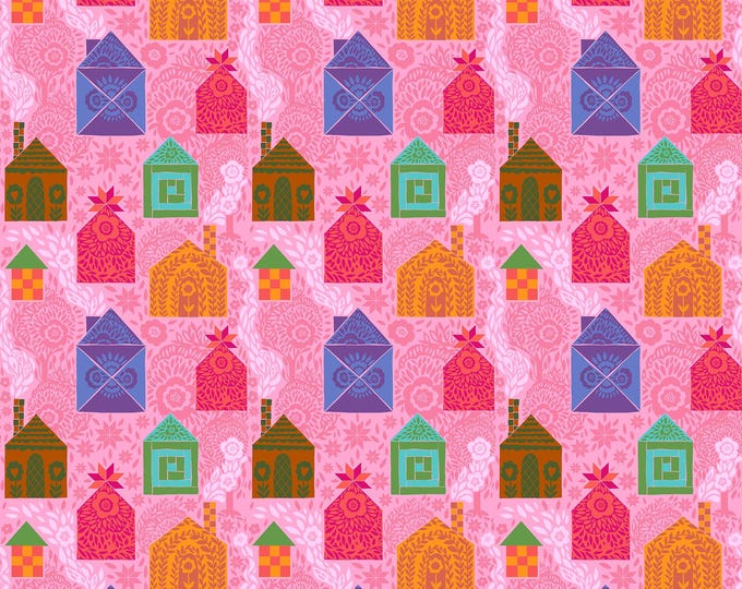 Allegory by Anna Maria Parry -- Fat Quarter of AMT146- 20C Storybook in Bubblegum