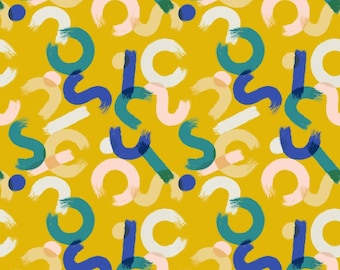 Whatnot Brushwork in Goldenrod RS1016 12 by Rashida Coleman Hale - Ruby Star Society - Fat Quarter